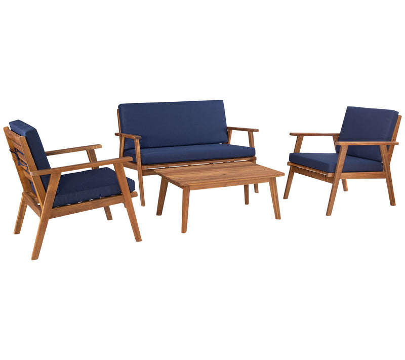 Linon Home Renata Outdoor 4-Piece Chat Set with Cushions — Main view