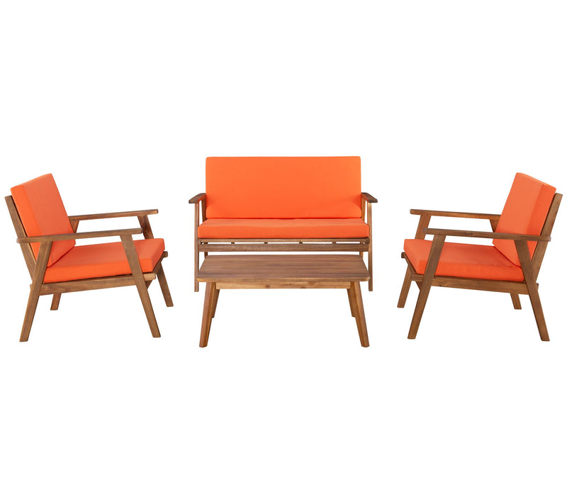 Linon Home Renata Outdoor 4-Piece Chat Set with Cushions — View 8