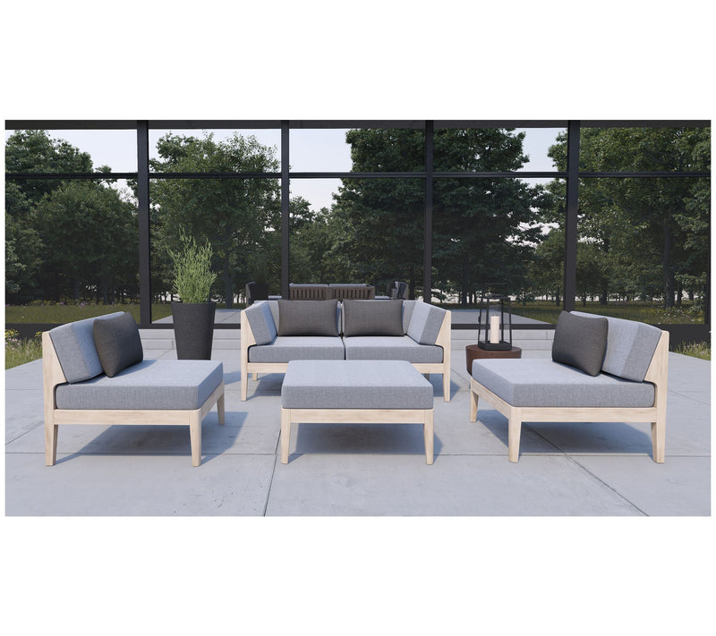 Linon Home Gables Outdoor Corner Chair With Cushions — View 7