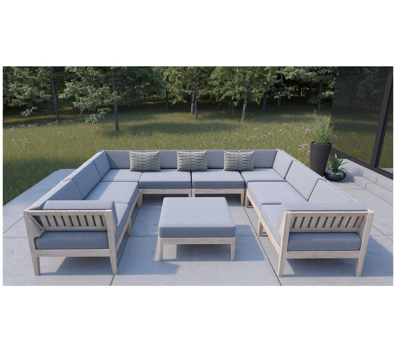 Linon Home Gables Outdoor Corner Chair With Cushions — View 6
