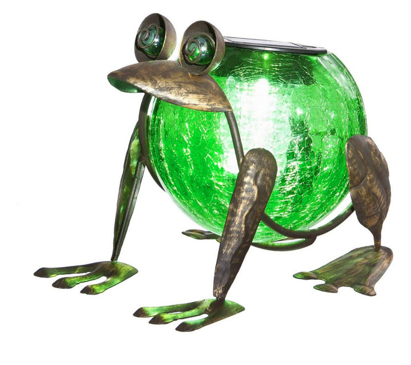 Quirky Solar Frog Lantern by Evergreen — View 3