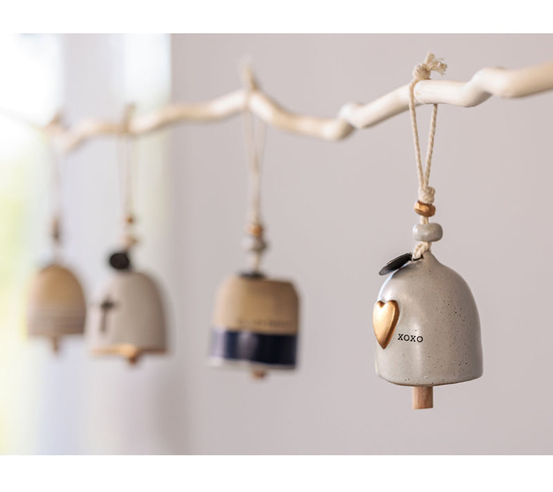 DEMDACO S/2 Stoneware Inspirational Mini Bells in Gift Boxes — View 8