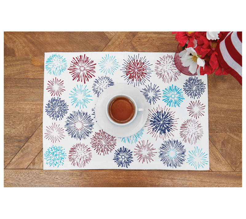 14" x 20" Firework Sparkle Placemat Set of 6 byValerie — Main view
