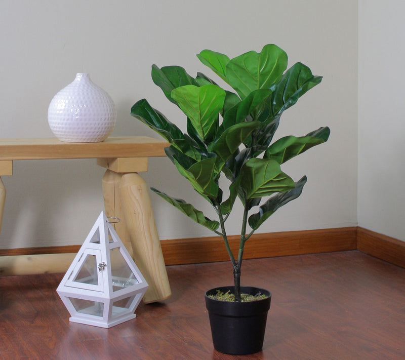 Northlight 29" Artificial Fiddle Leaf Fig Potted Plant — View 6