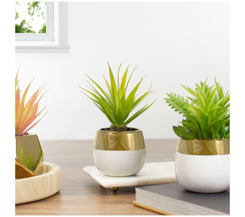 Northlight 7" Potted Green Artificial SwordGrass Plant — View 6