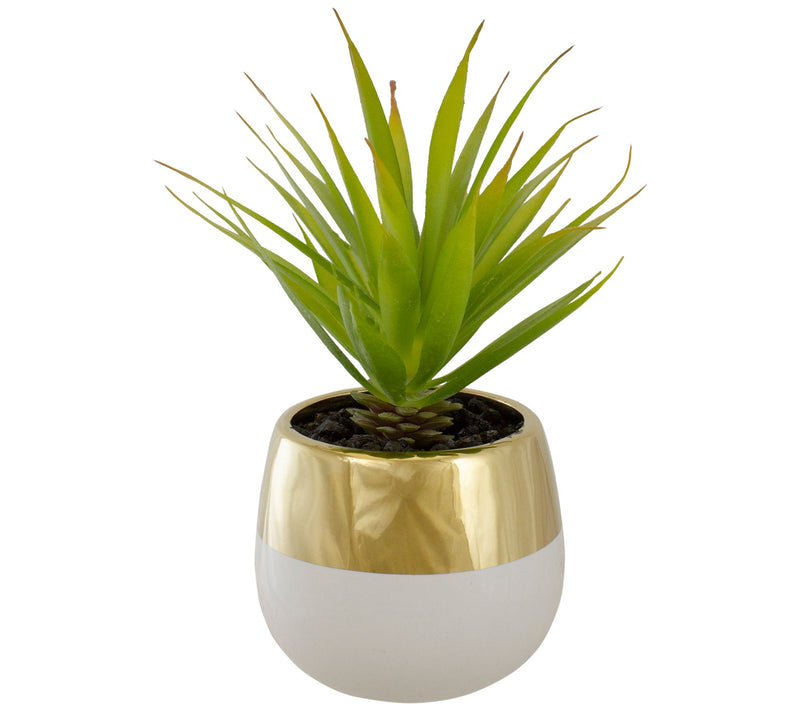 Northlight 7" Potted Green Artificial SwordGrass Plant — Main view