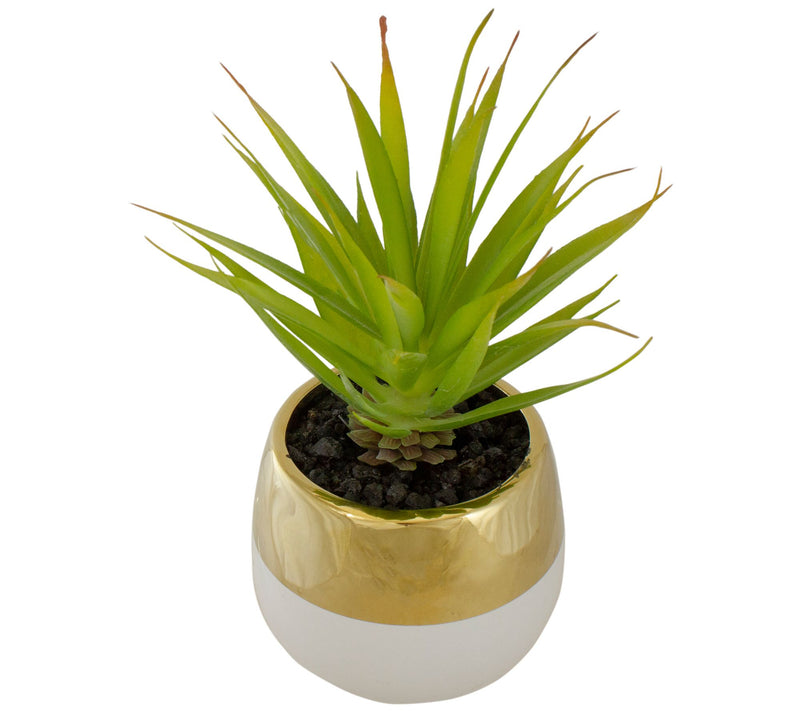 Northlight 7" Potted Green Artificial SwordGrass Plant — View 4