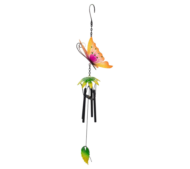 Northlight 19" Metal Butterfly Outdoor Garden Windchime — View 9