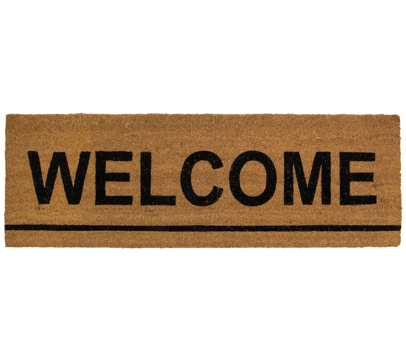 Northlight 48" x 16" Natural Coir Outdoor Recta ngular Mat — View 3