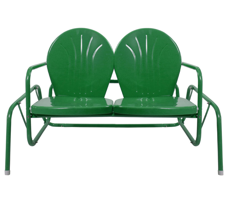 Northlight Outdoor Retro Metal Tulip Double Glider — View 3