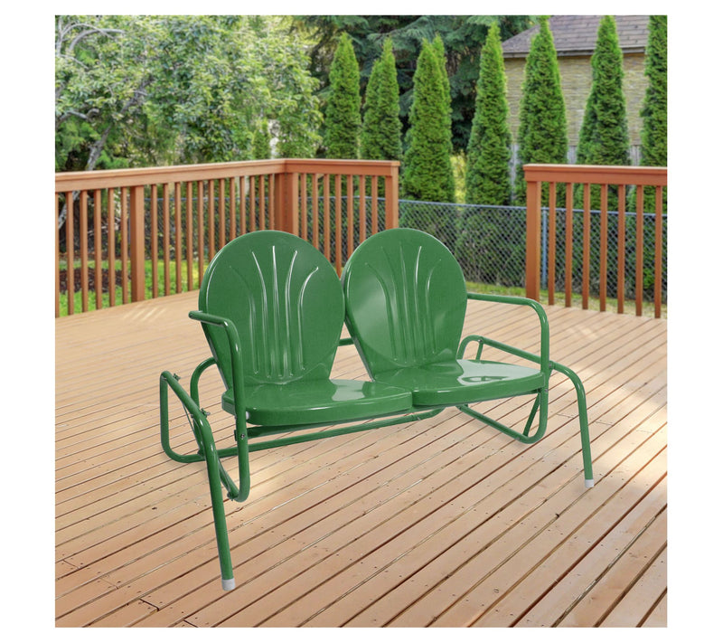 Northlight Outdoor Retro Metal Tulip Double Glider — View 9