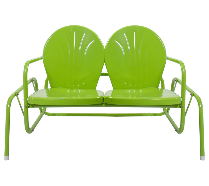 Northlight Outdoor Retro Metal Tulip Double Glider — View 5