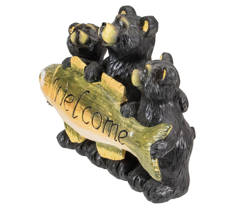 Northlight 10" Bear Family Trio Welcome Sign Outdoor — View 4