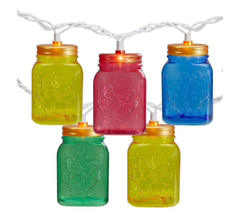 Northlight 10-Count Multi-Color Mini Mason Jaright Set — Main view