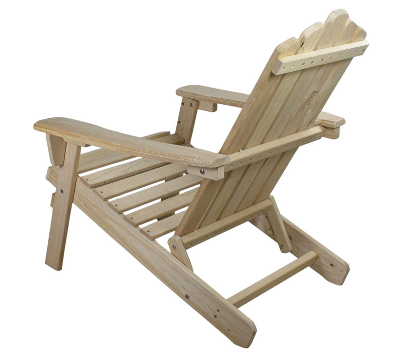 Northlight 36" Classic Folding Wooden Adirondack Chair — View 5