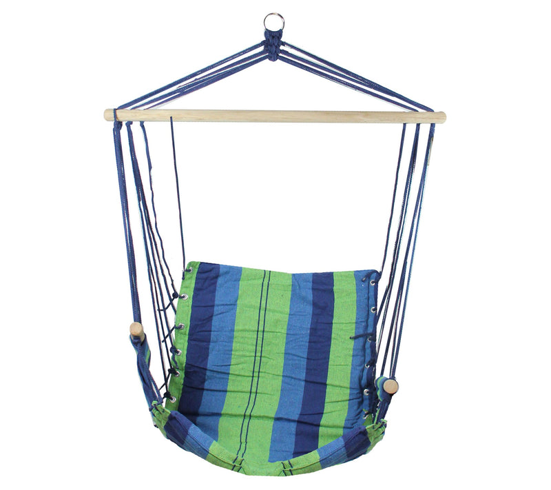 Northlight 37" Striped Outdoor Patio Hammock Chir — View 3