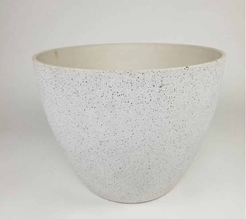 Planter Medium-Large Speckled White — View 4