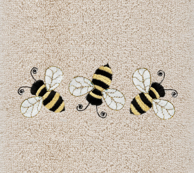 Linum Home Textiles Bee Dance - Embroidered 2-Pc Hand Towels — View 6