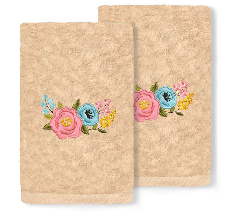 Linum Home Textiles Primavera - Embroidered 2-Pc Hand Towels — View 3