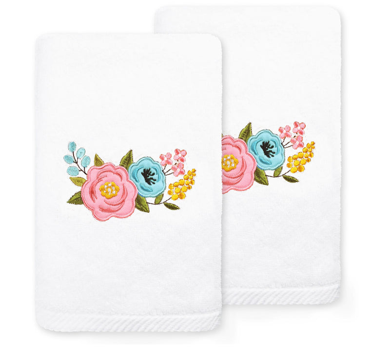 Linum Home Textiles Primavera - Embroidered 2-Pc Hand Towels — View 5