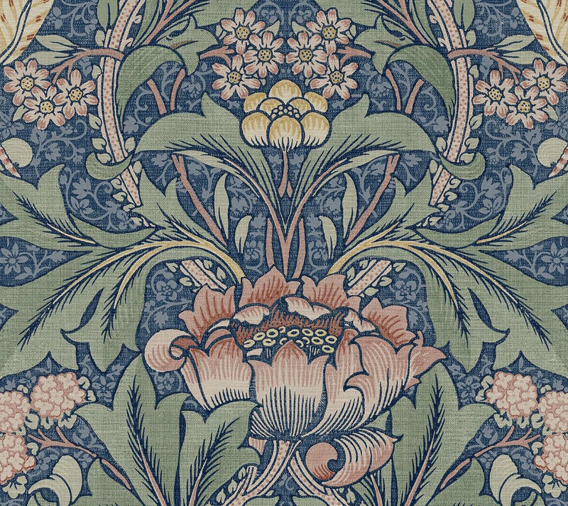 Next Wall Morris Flower Peel and Stick Wallpaper — View 5