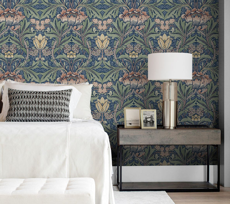 Next Wall Morris Flower Peel and Stick Wallpaper — View 8