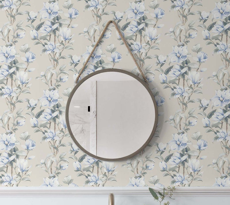 Next Wall Magnolia Trail Floral Peel and StickWallpaper — View 12