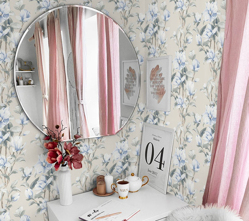 Next Wall Magnolia Trail Floral Peel and StickWallpaper — View 10