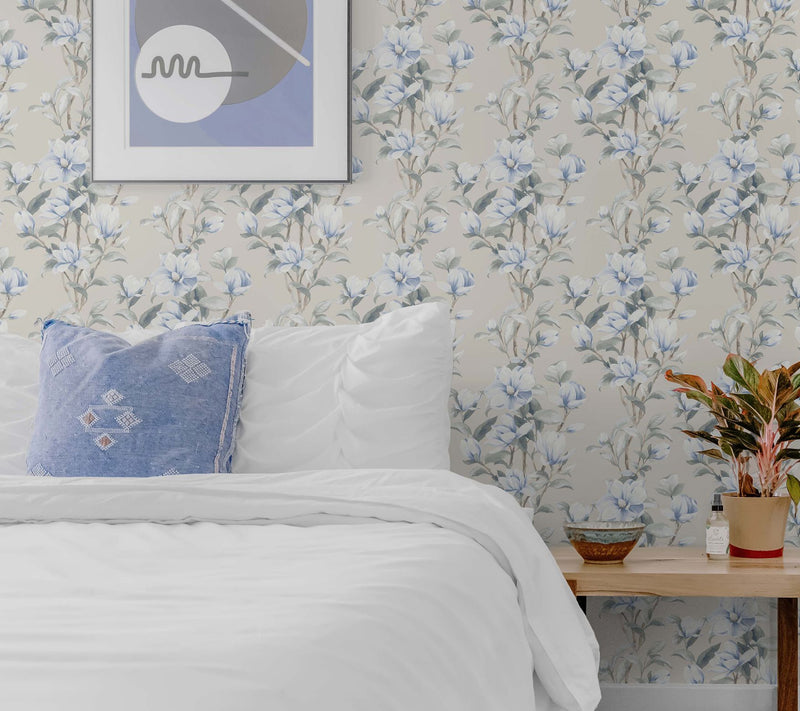 Next Wall Magnolia Trail Floral Peel and StickWallpaper — View 11