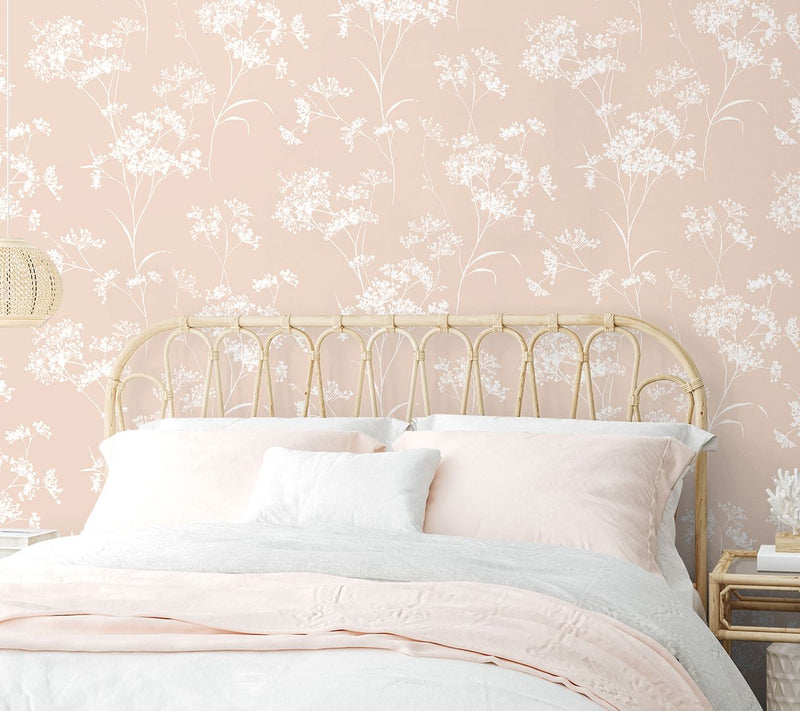 Lillian August Floral Mist Peel and Stick Wallpaper — View 11