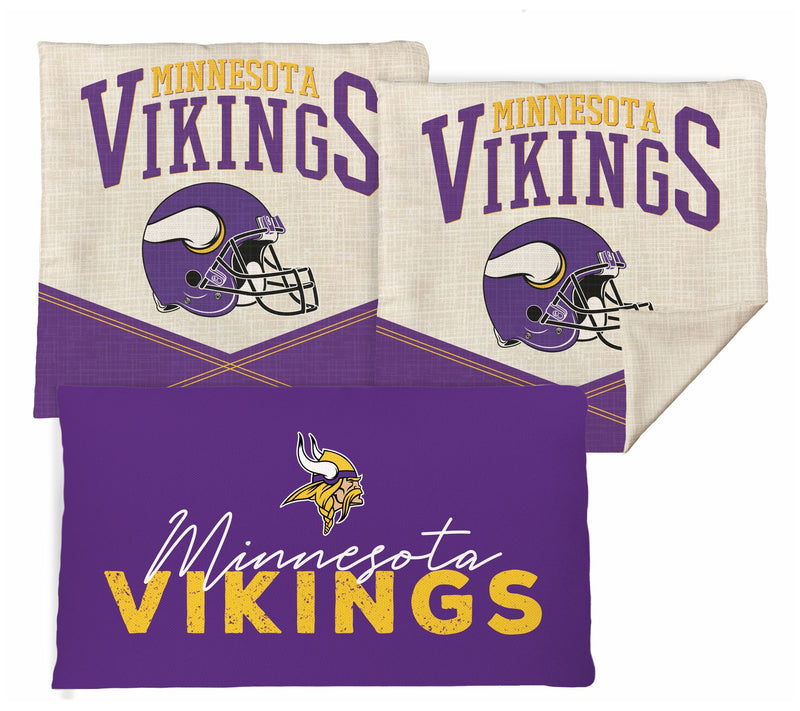 NFL 3pk Home Team Decor& Lumbar Pillow Cover Set — Main view