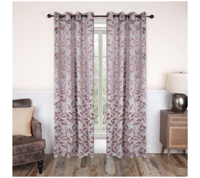 Superior Bohemian Leaves Blackout 2-Piece Curtain Set, 42x84 — View 44