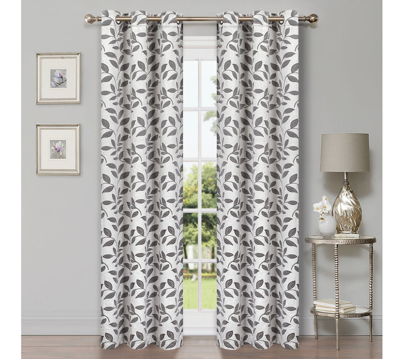 Superior Bohemian Leaves Blackout 2-Piece Curtain Set, 42x84 — View 16