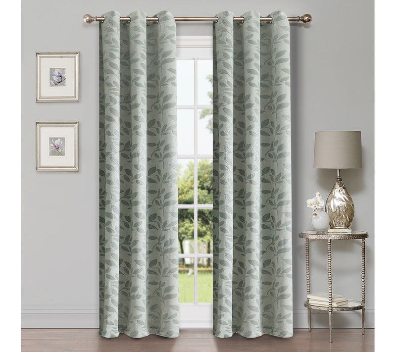 Superior Bohemian Leaves Blackout 2-Piece Curtain Set, 42x84 — View 23