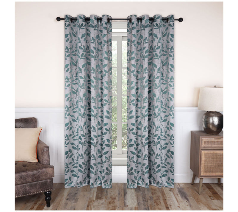 Superior Bohemian Leaves Blackout 2-Piece Curtain Set, 42x84 — View 46