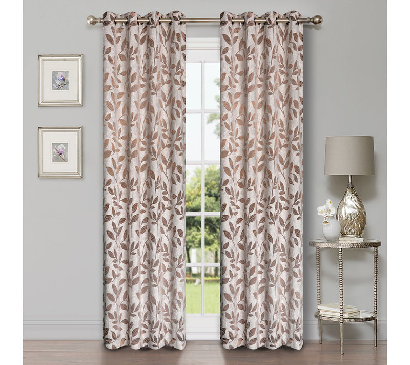 Superior Bohemian Leaves Blackout 2-Piece Curtain Set, 42x84 — View 27