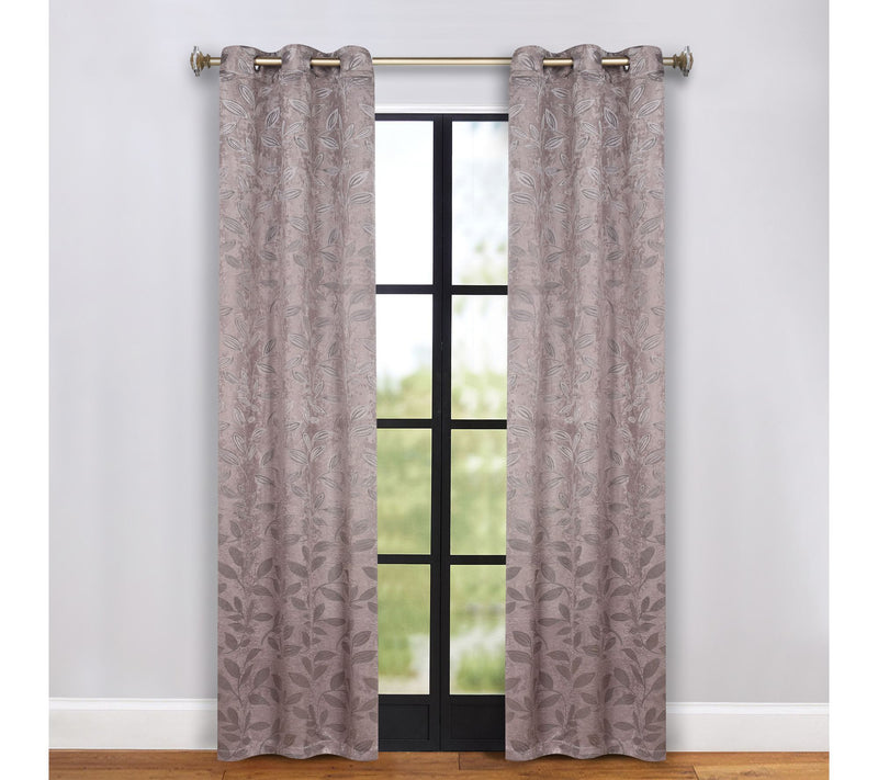 Superior Bohemian Leaves Blackout 2-Piece Curtain Set, 42x84 — View 13