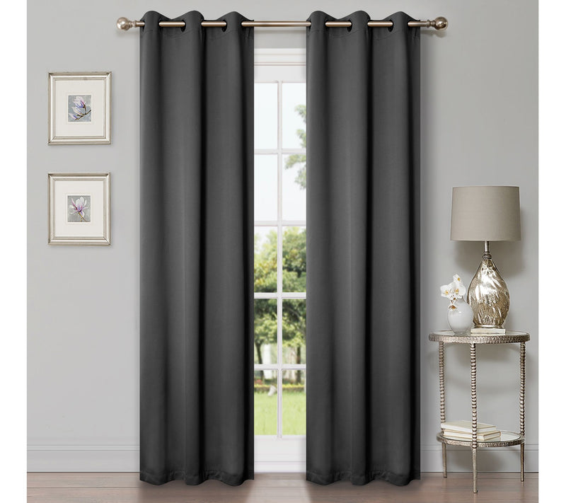 Superior Modern Solid Blackout 2-Piece Curtain Set, 42x63 — View 8