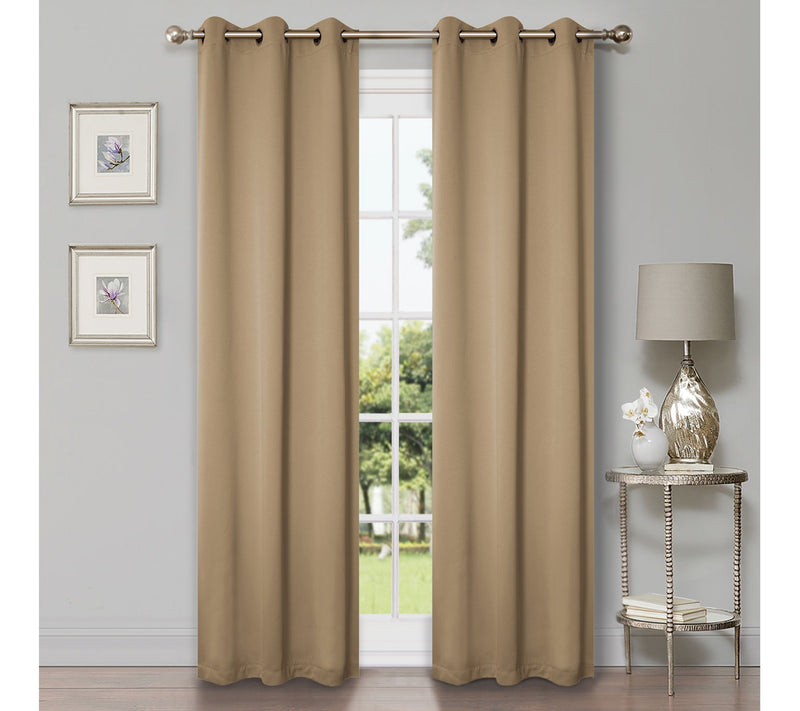Superior Modern Solid Blackout 2-Piece Curtain Set, 42x63 — View 9