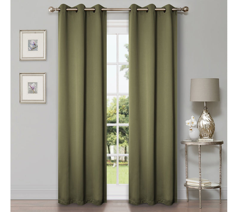 Superior Modern Solid Blackout 2-Piece Curtain Set, 42x63 — View 30