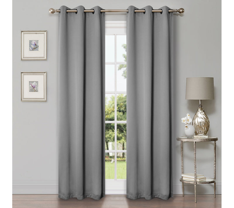 Superior Modern Solid Blackout 2-Piece Curtain Set, 42x63 — View 23