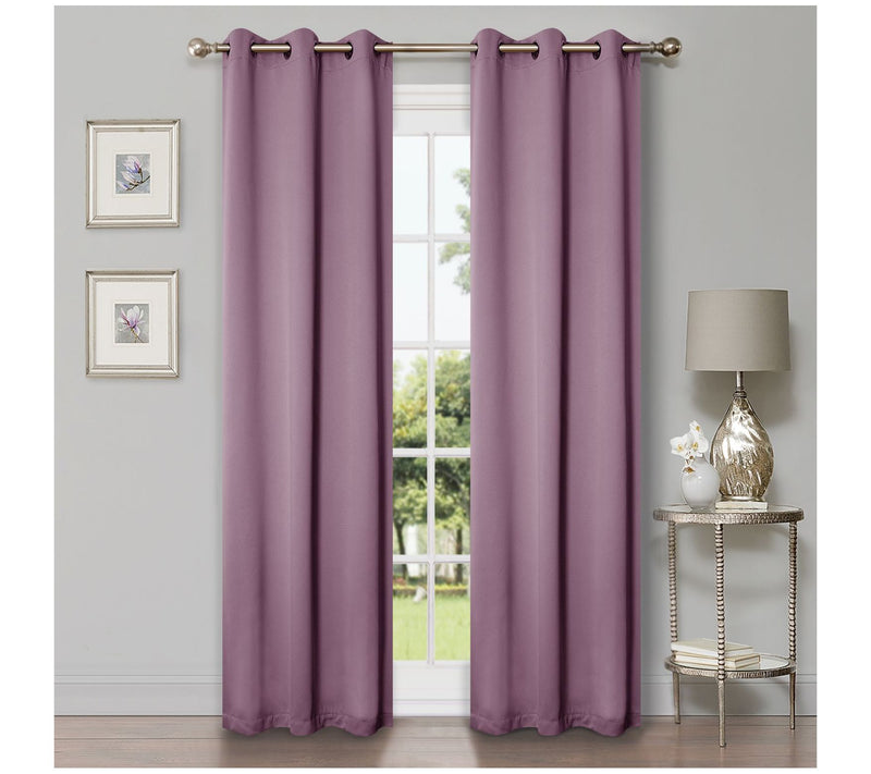 Superior Modern Solid Blackout 2-Piece Curtain Set, 42x63 — View 56