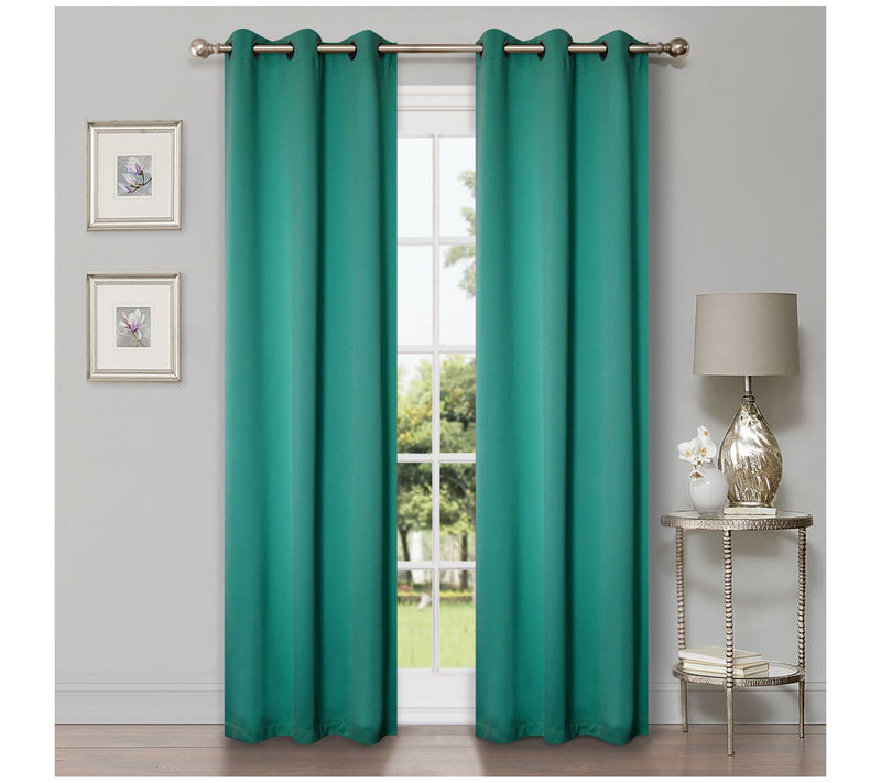 Superior Modern Solid Blackout 2-Piece Curtain Set, 42x63 — View 58