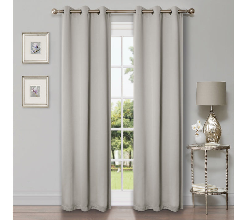 Superior Modern Solid Blackout 2-Piece Curtain Set, 42x63 — View 5