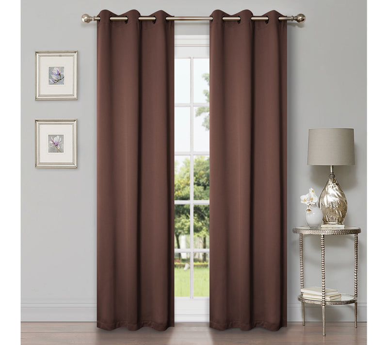 Superior Modern Solid Blackout 2-Piece Curtain Set, 42x63 — View 17