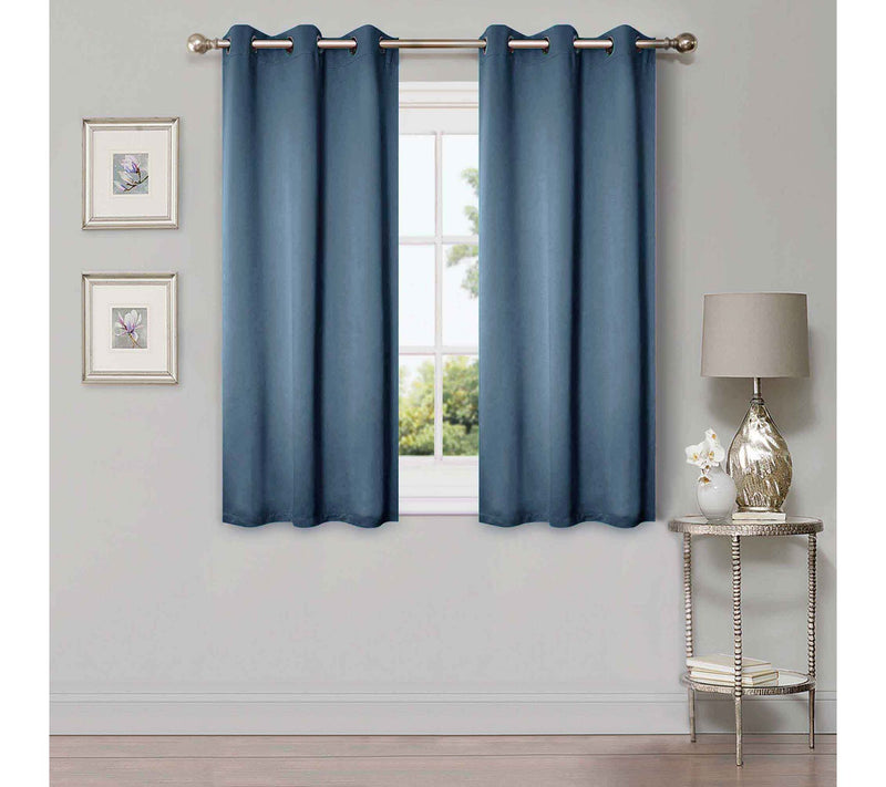 Superior Modern Solid Blackout 2-Piece Curtain Set, 42x63 — View 25