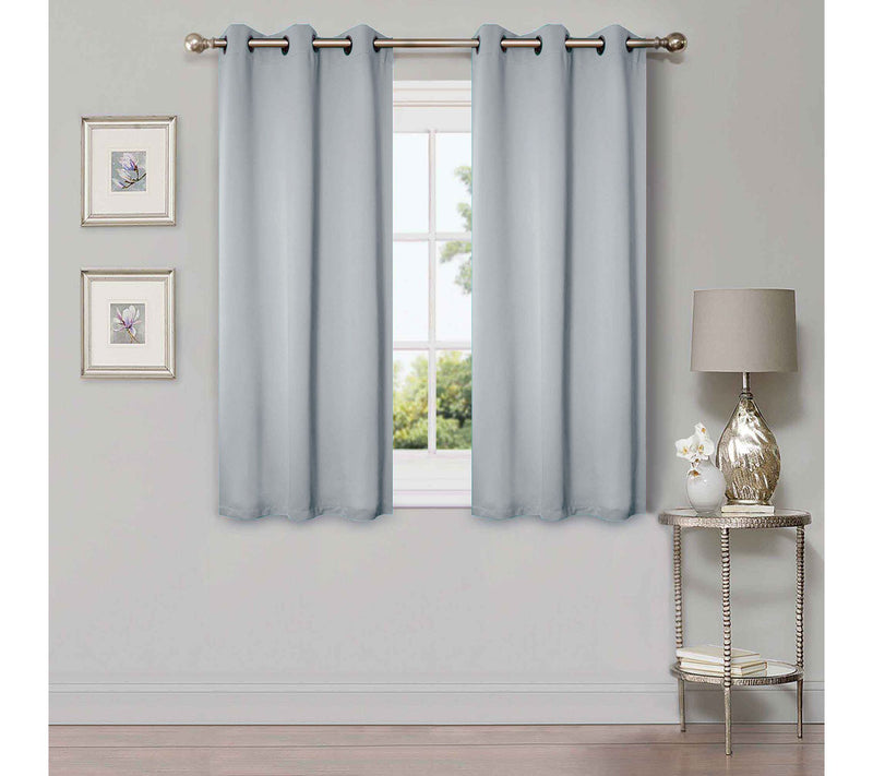 Superior Modern Solid Blackout 2-Piece Curtain Set, 42x63 — View 41