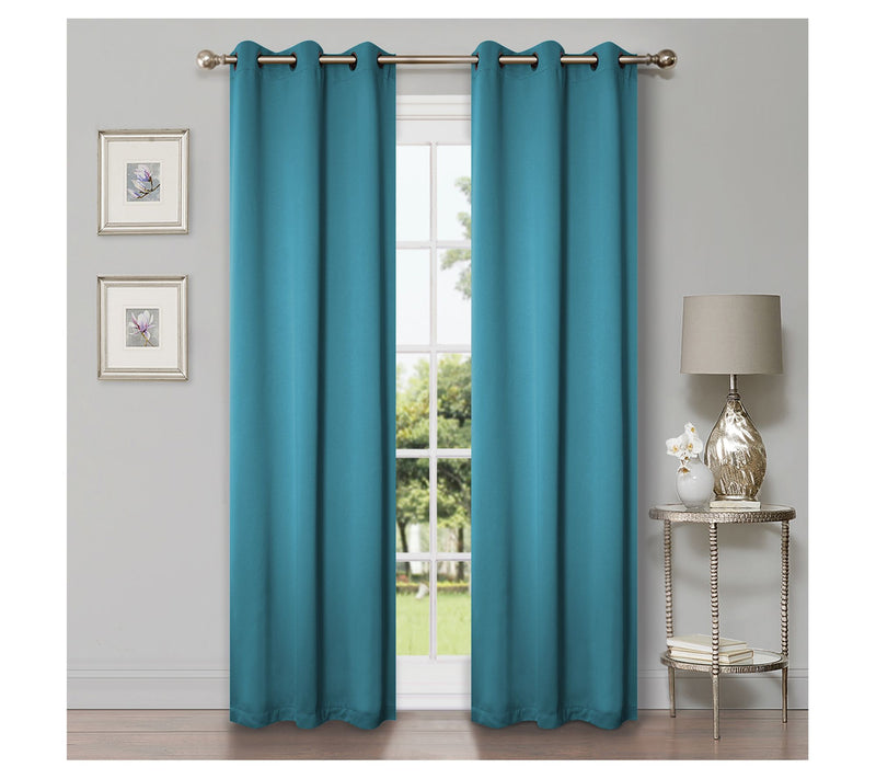 Superior Modern Solid Blackout 2-Piece Curtain Set, 42x84 — View 4