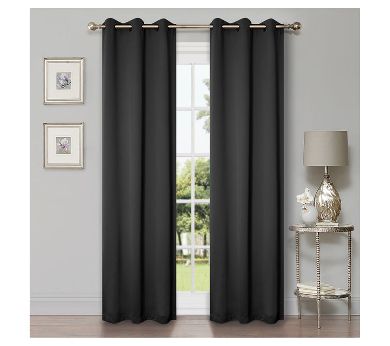 Superior Modern Solid Blackout 2-Piece Curtain Set, 42x84 — View 12