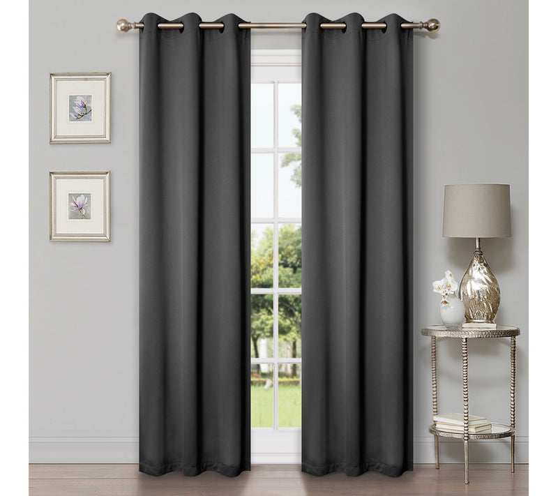 Superior Modern Solid Blackout 2-Piece Curtain Set, 42x84 — View 8